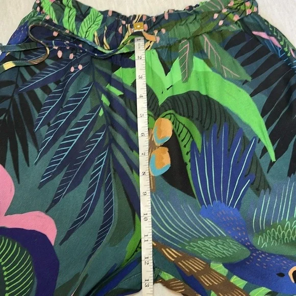 Farm Rio Pants Womens Ex-Small Tropique Embroidered Floral Anthropologie - Picture 8 of 15